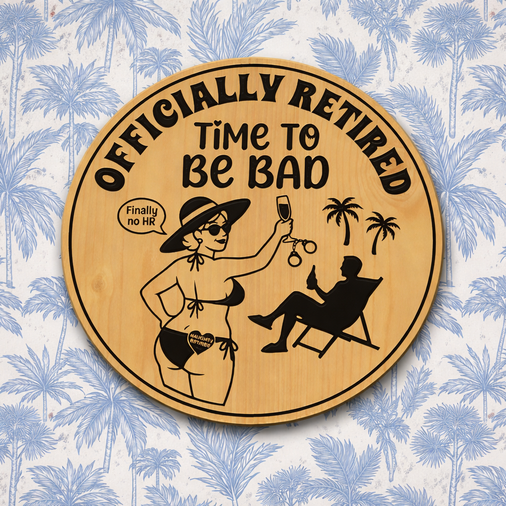 Retirement Plaque - Design 6