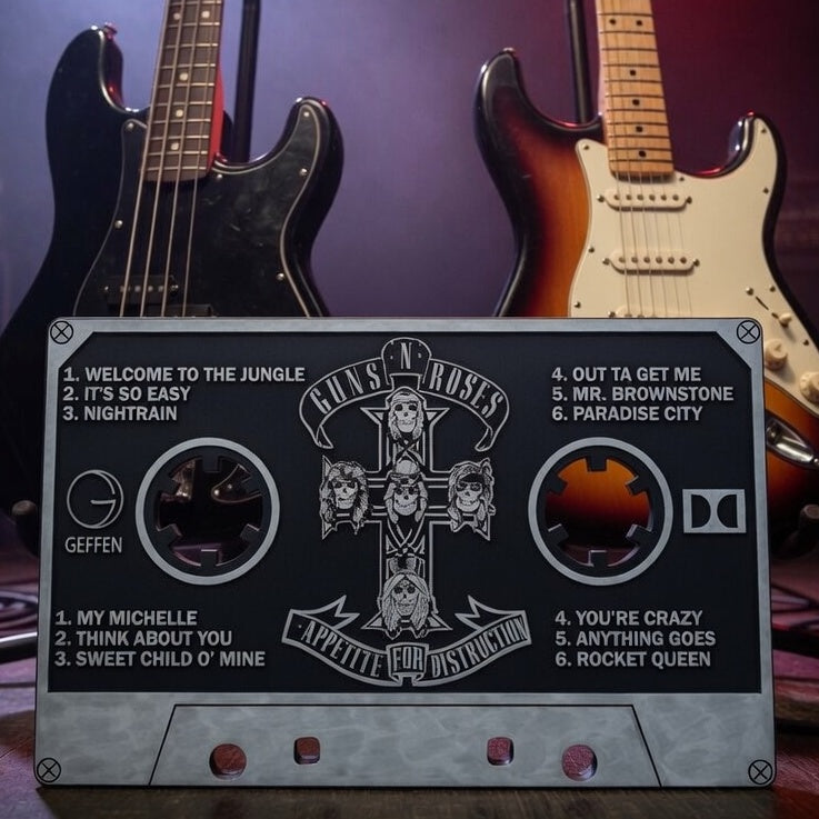 Rock Cassette Wall Art – Retro Designs | Music Room Gift NZ