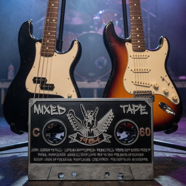 Rock Cassette Wall Art – Retro Designs | Music Room Gift NZ
