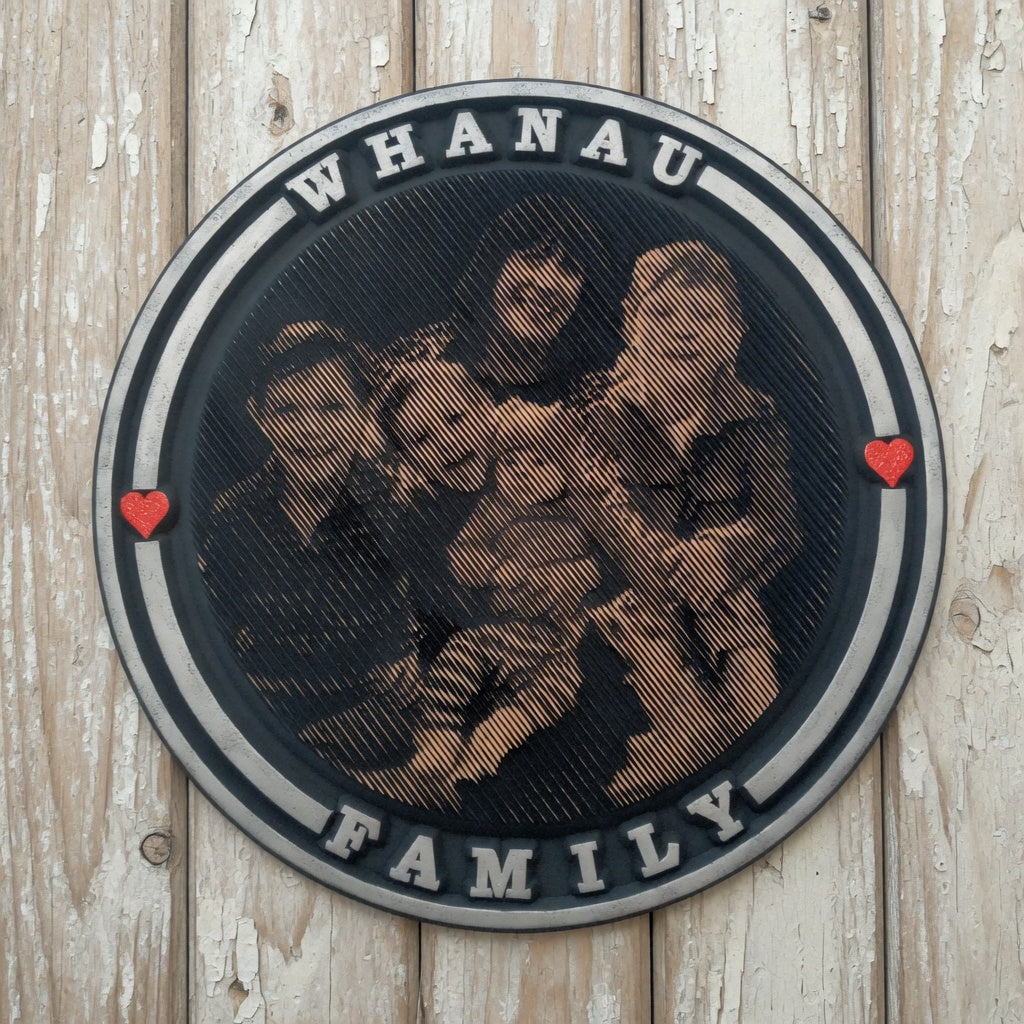 Whanau / Family Photo Plaque