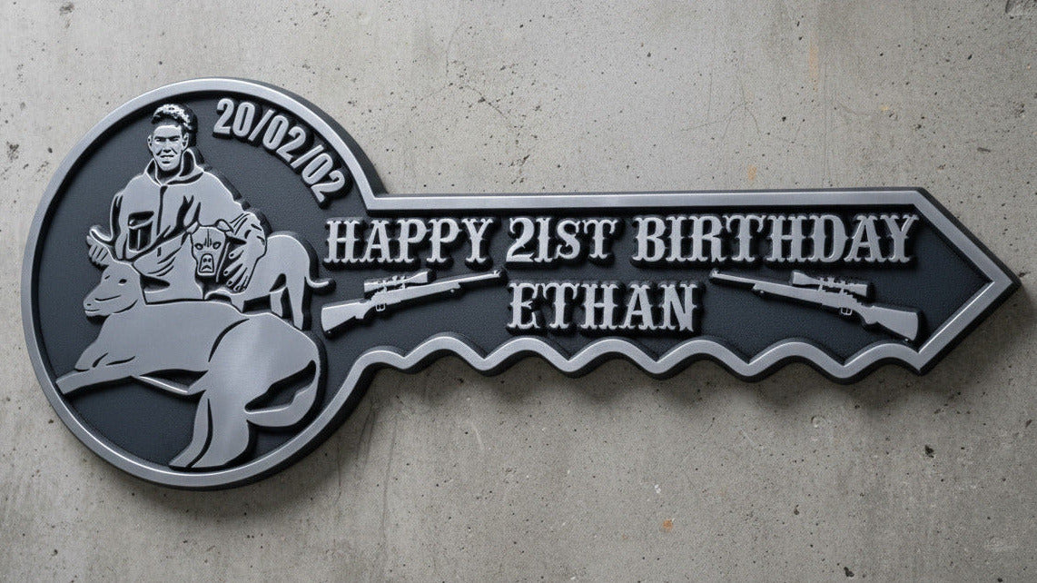 Personalised 21st Birthday Key