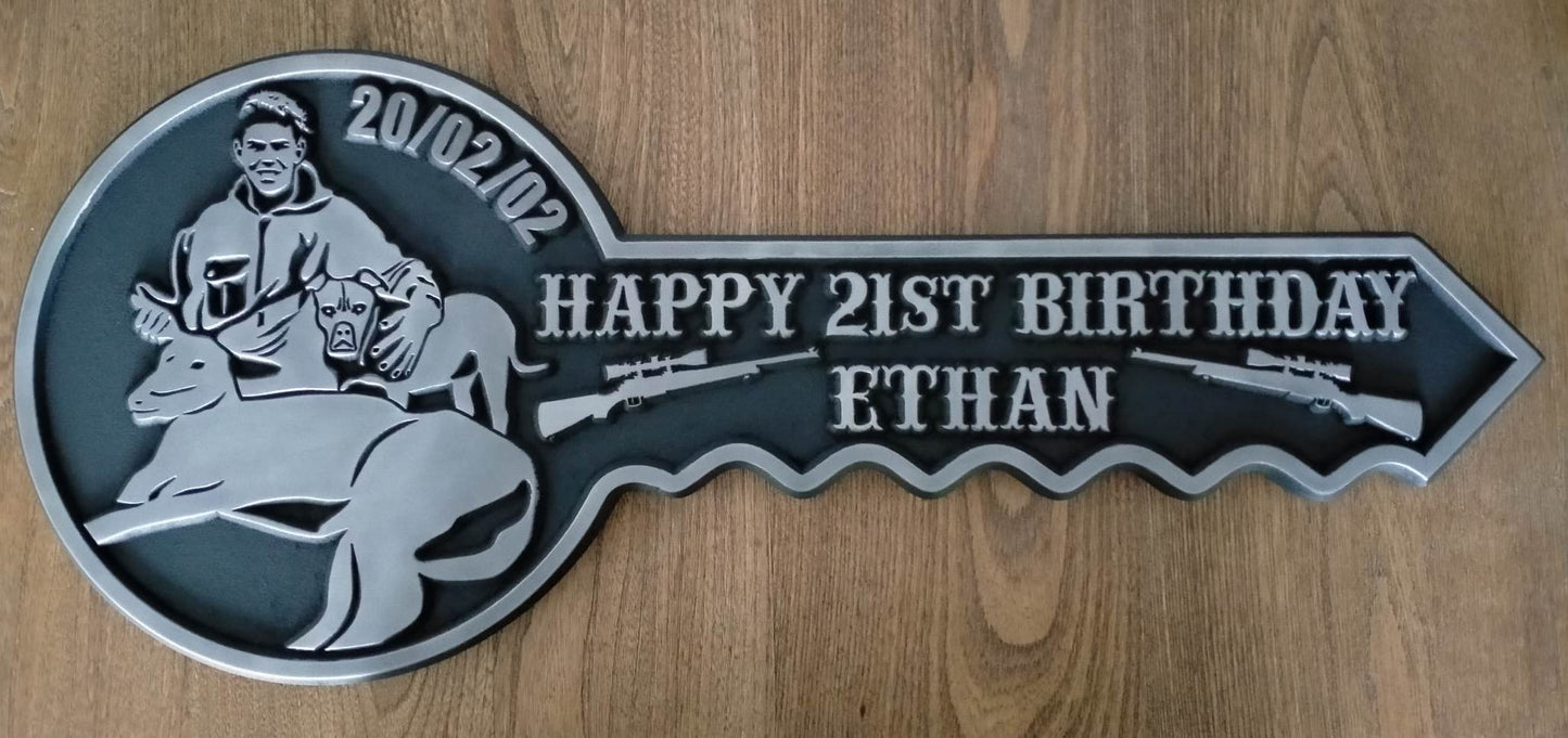Personalised 21st Birthday Key